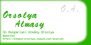 orsolya almasy business card